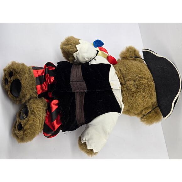 Vintage Bearemy Build A Bear Workshop Pirate Costume Retired w/ Parrot - Picture 5 of 6